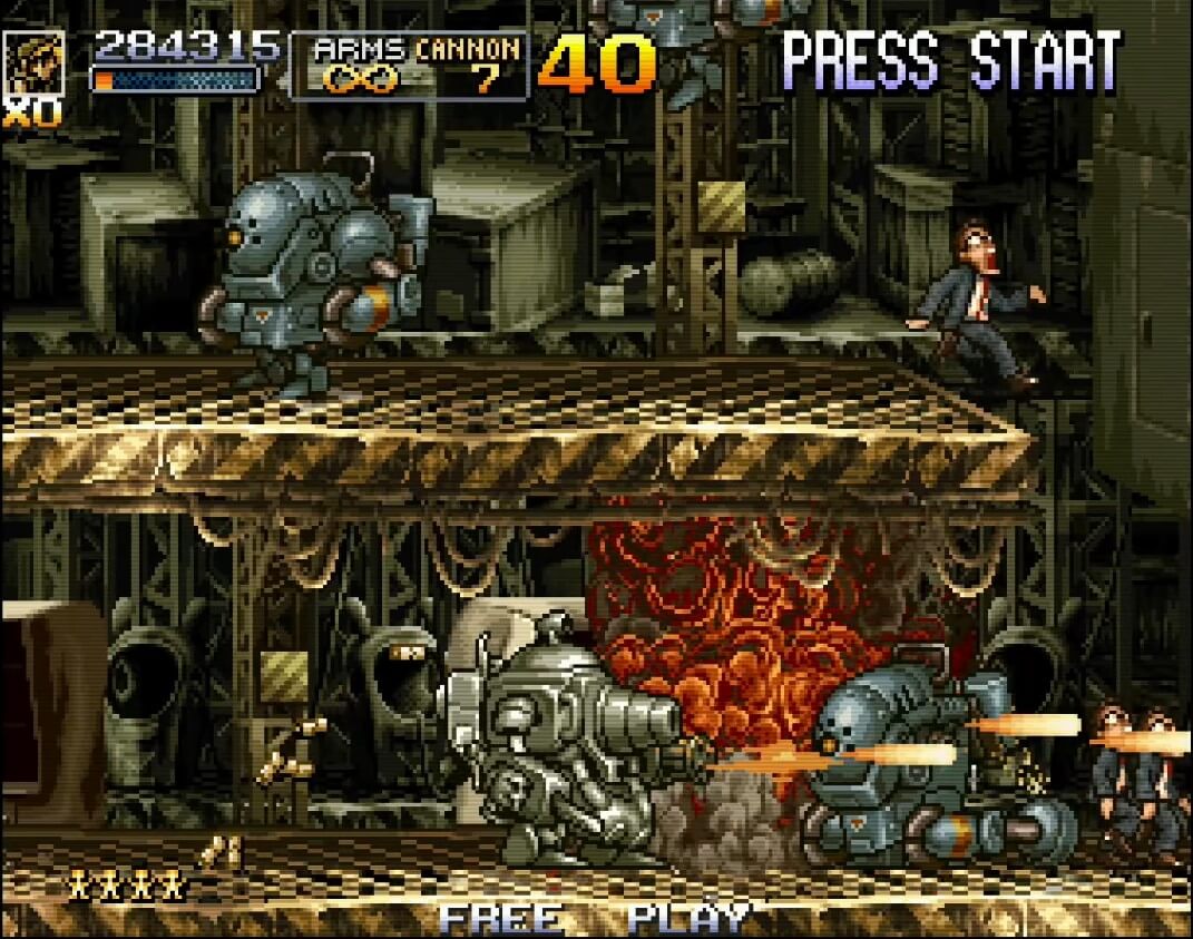 Metal Slug 5 - геймплей игры Arcade